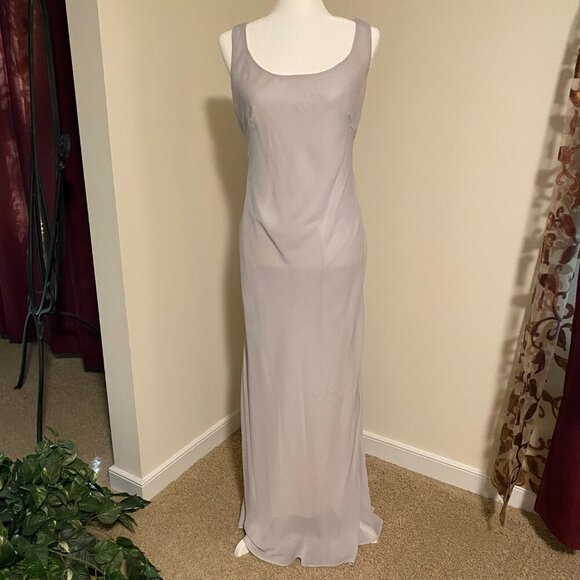 Onyx Nite Formal 2 Piece Grey Evening Gown Size 8 - Picture 6 of 13